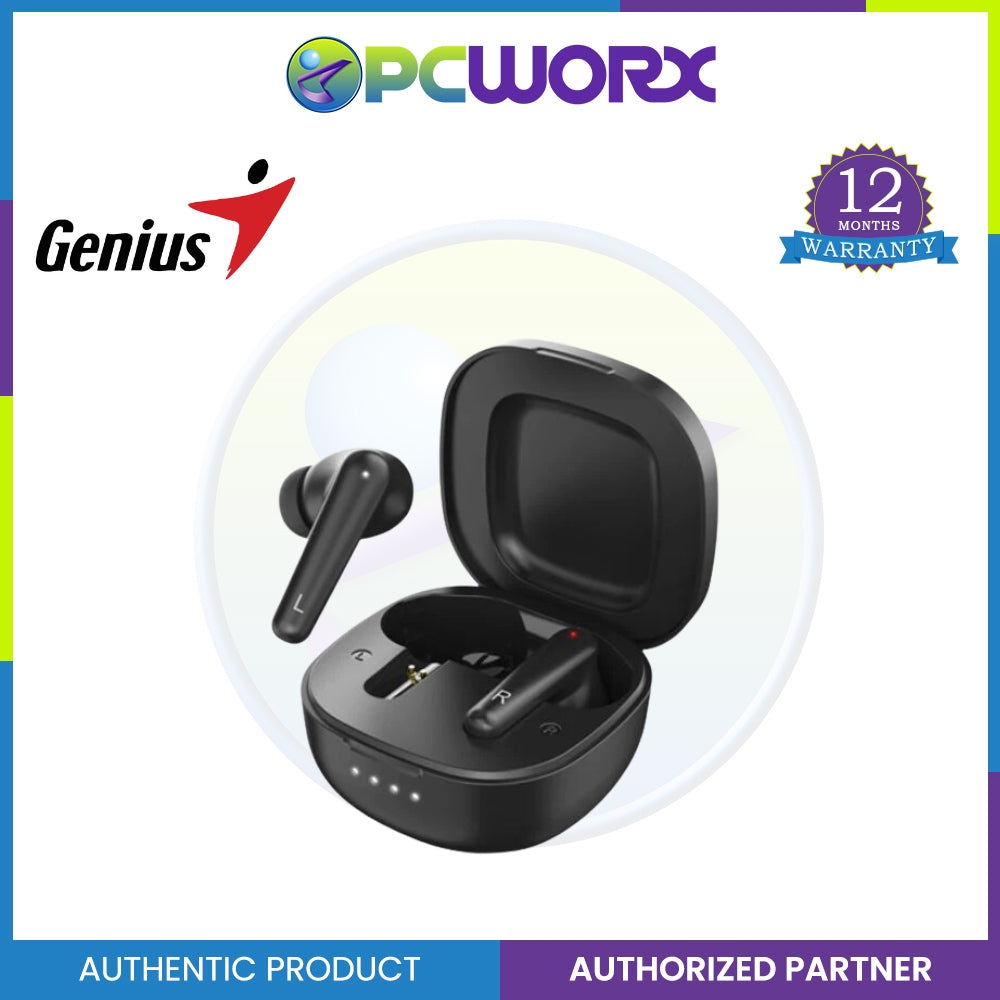 Genius HS-M910BT Bluetooth 5.0 Earbuds with Noise Reduction | Wireless Earphone