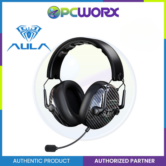 Aula S609 3 IN 1 RGB Wireless Gaming Headset 2.4 G Wired Gaming Headset | Rechargeable Pluggable