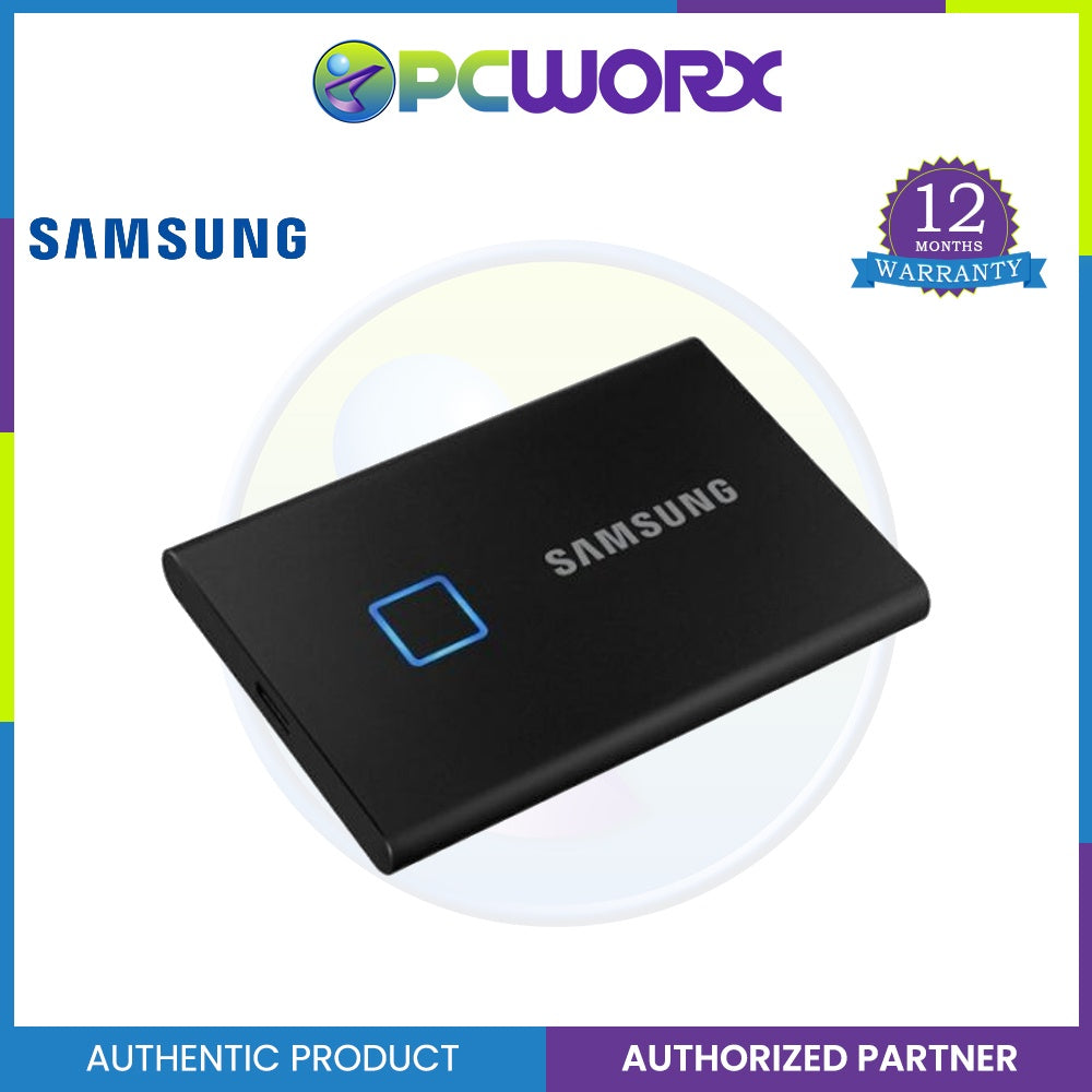 Samsung 1TB T7 Touch Portable USB3.2 (MU-PC1T0K/WW) External SSD
