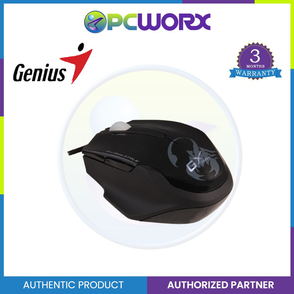 Genius 31010128103 Maurus, 5-Button,15 Macros,USB Black