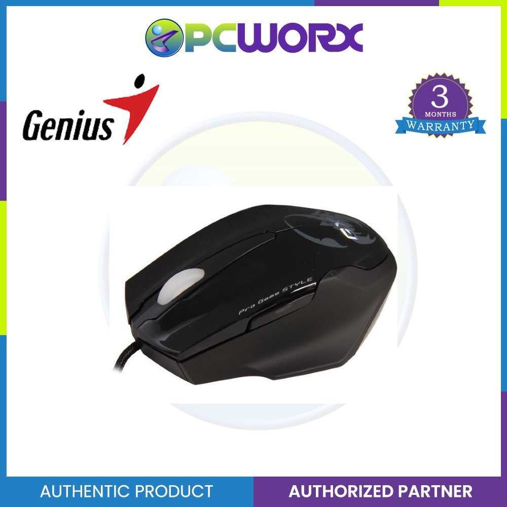Genius 31010128103 Maurus, 5-Button,15 Macros,USB Black