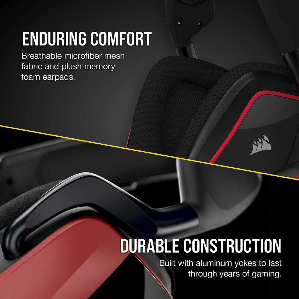 Corsair VOID ELITE SURROUND Premium Gaming Headset with 7.1 Surround Sound —Cherry CS-CA-9011206-AP