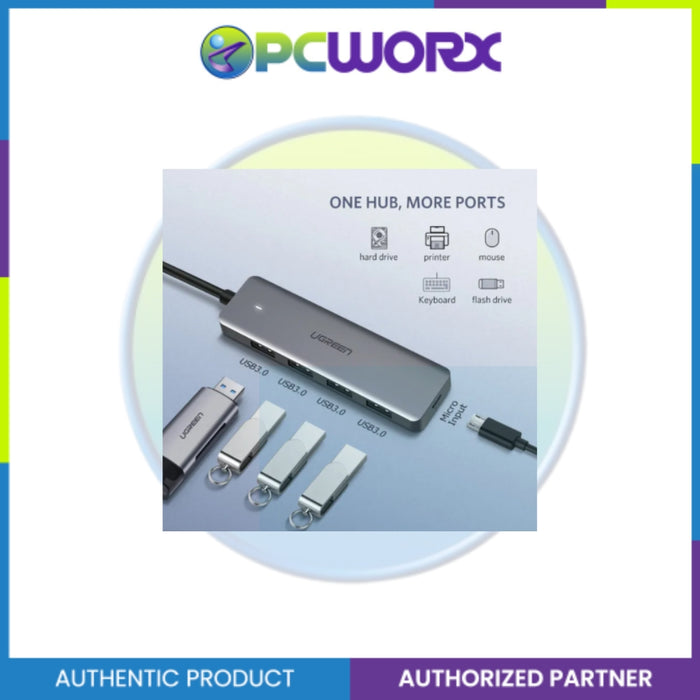 Ugreen CM219 USB-A 3.0 A 4 Ports HUB 15CM