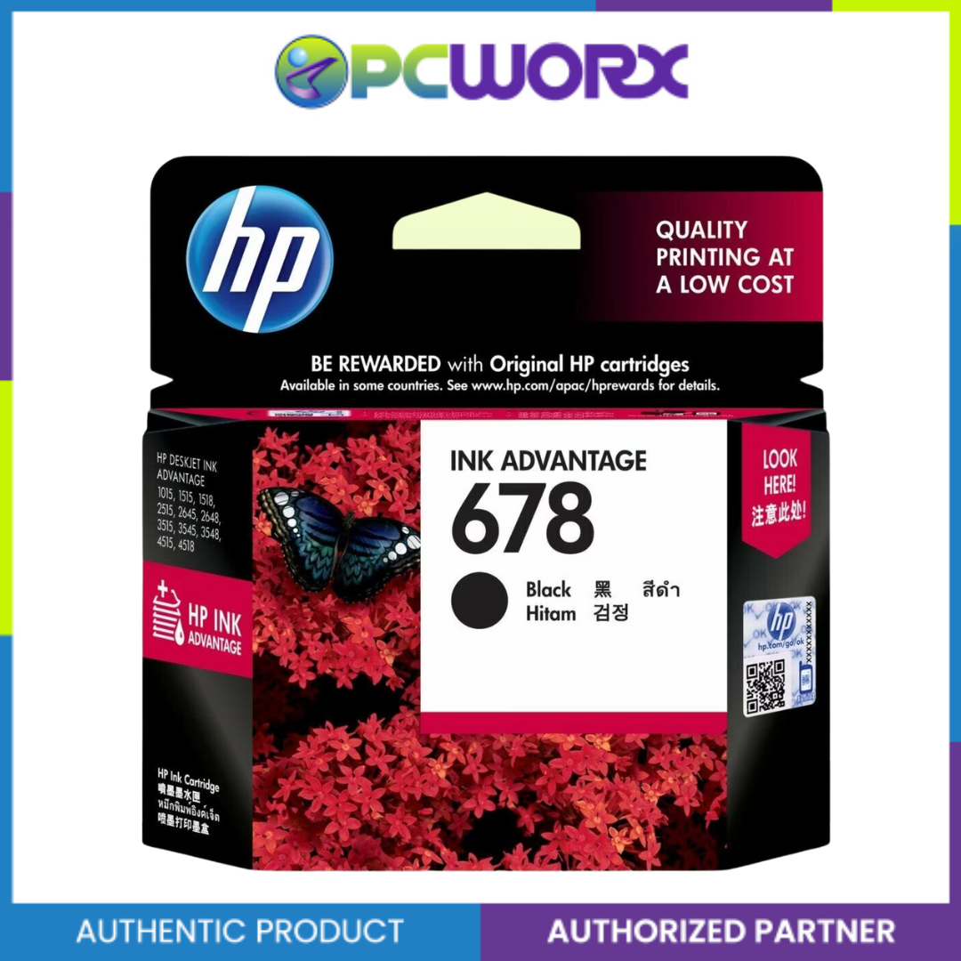 HP CZ107AA/CZ108AA 678 Black Cartridge