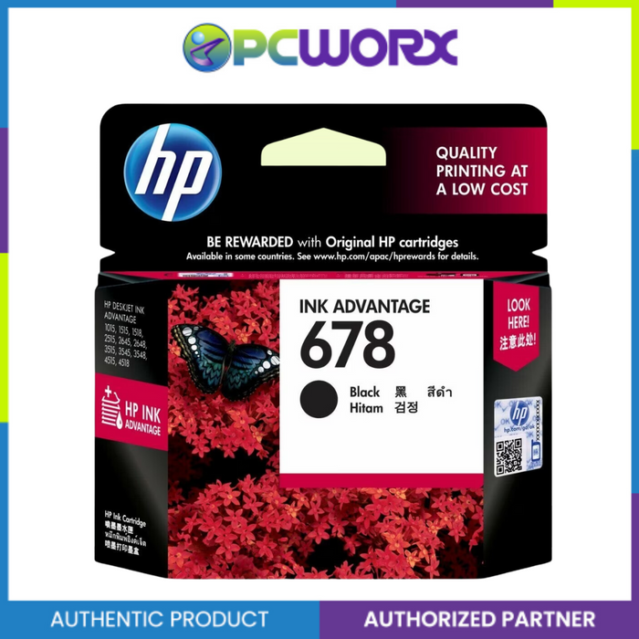 HP CZ107AA/CZ108AA  678 Black Cartridge