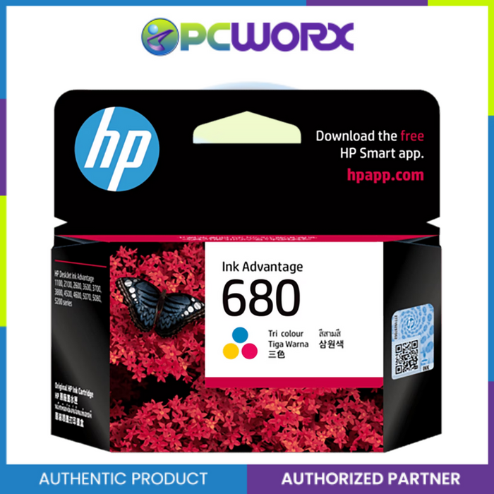 HP F6V26AA/F6V27AA  680 Color Ink Cartridge