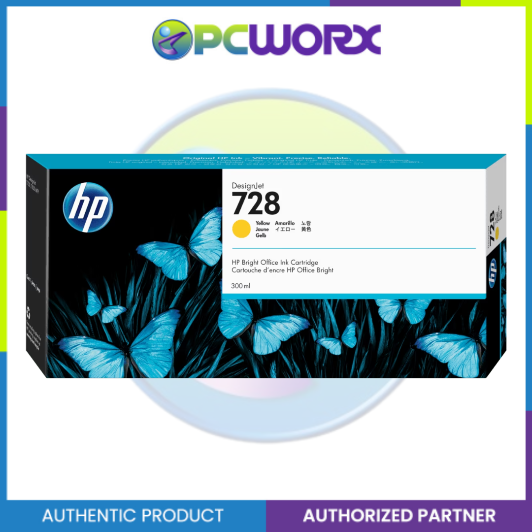 HP F9J68A/F9K15A /F9K16A/F9K17A  728 300-Ml Ink Cartridge