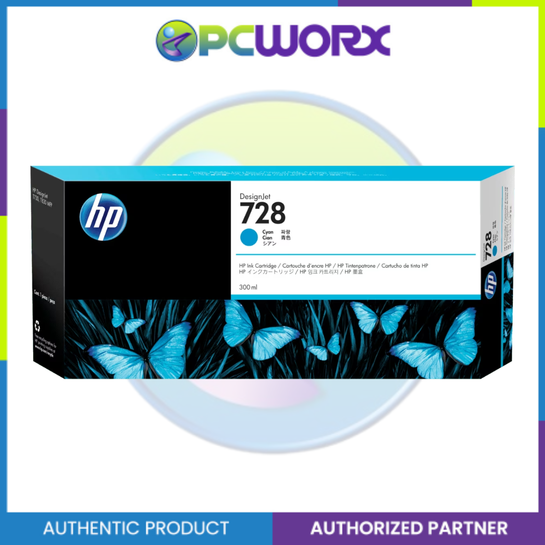 HP F9J68A/F9K15A /F9K16A/F9K17A  728 300-Ml Ink Cartridge