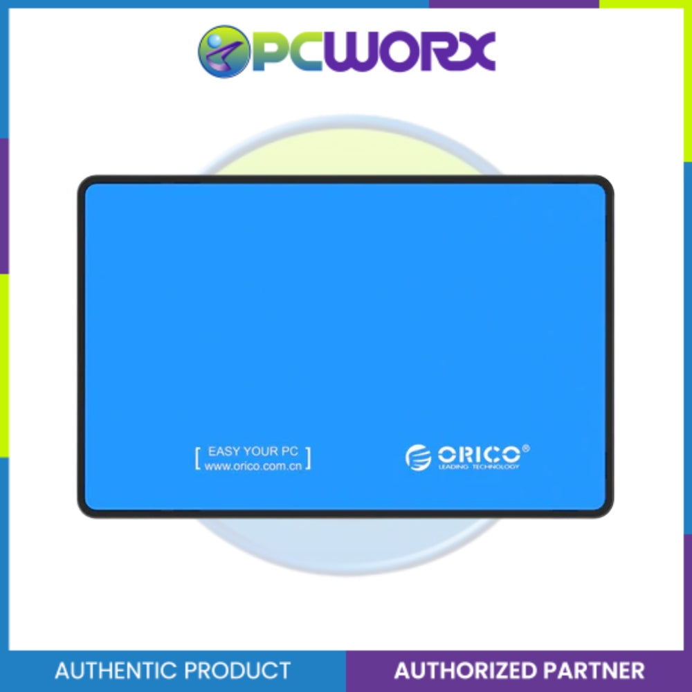 Orico 2588US3 2.5inch USB 3.0 Hard Drive Enclosure Black Blue