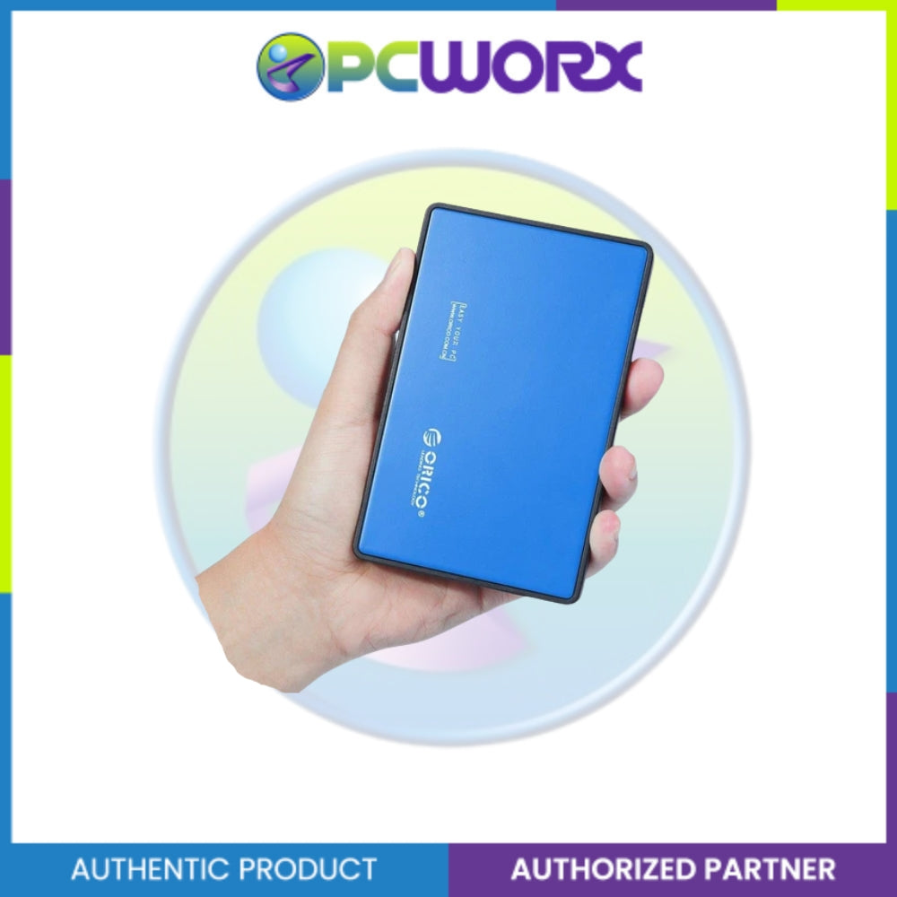 Orico 2588US3 2.5inch USB 3.0 Hard Drive Enclosure Black Blue