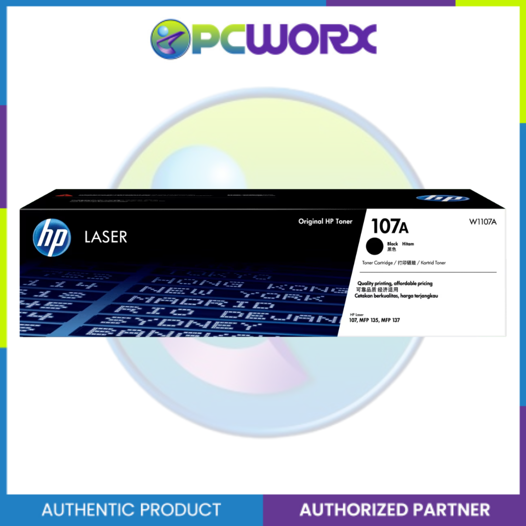 HP W1107A 107A Black Original Laser Toner Cartridge