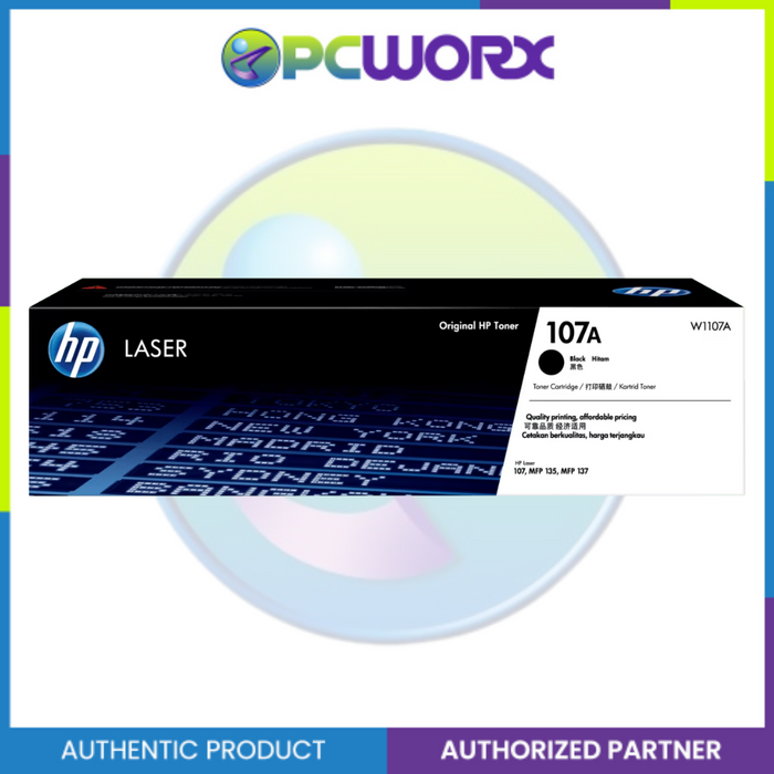 HP W1107A 107A Black Original Laser Toner Cartridge