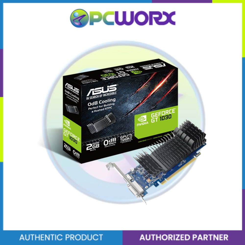 Asus NVIDIA® GT1030-SL-2G-BRK GDDR5 64-bit DVI/HDMI Graphics Card