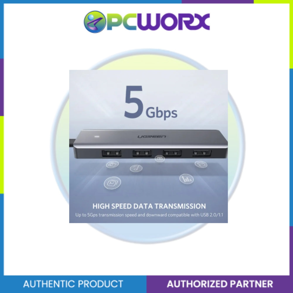 Ugreen CM219 USB-A 3.0 A 4 Ports HUB 15CM