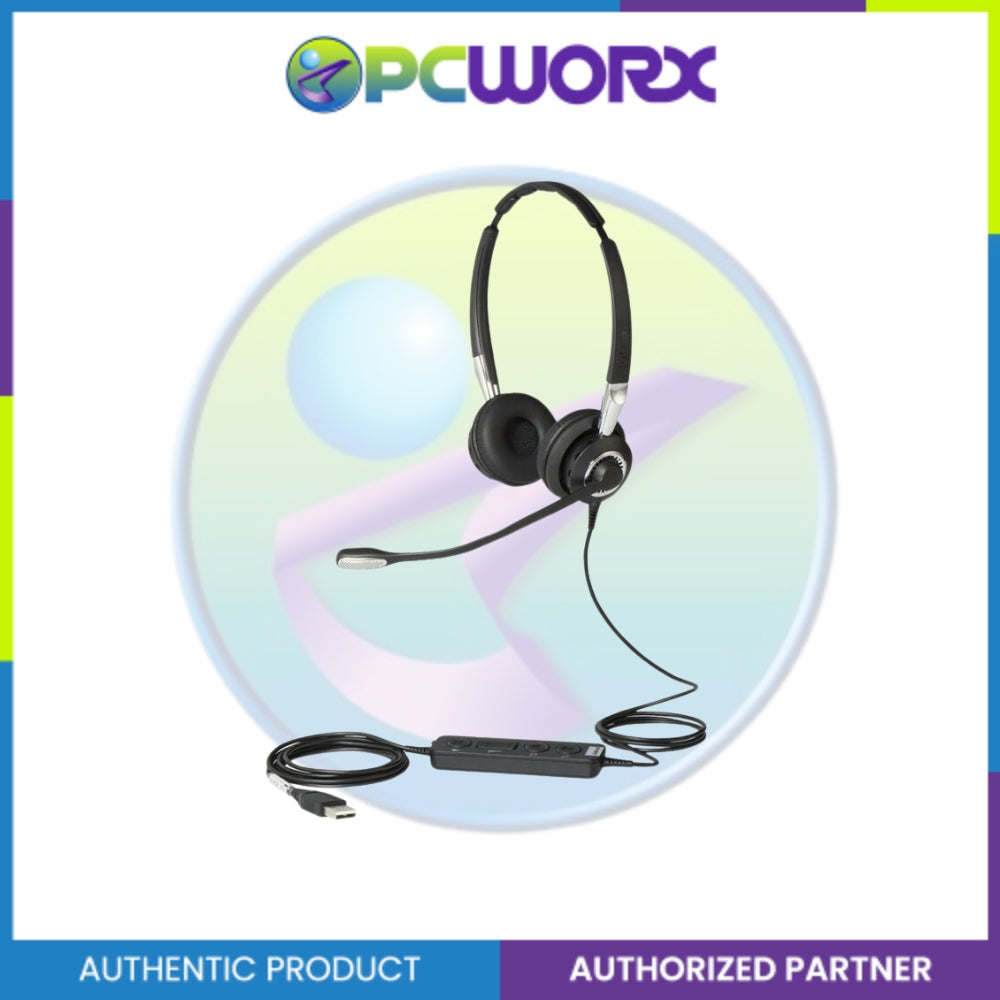 Jabra BIZ 2400 MS Duo USB Headset P/N: 2499-823-309