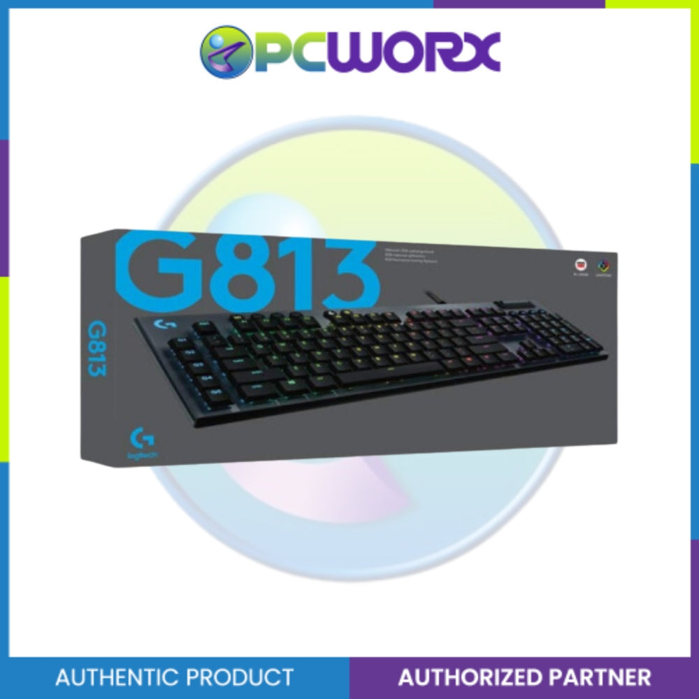 Logitech G813 Lightsync RGB Mechanical Gaming Keyboard Clicky – PCWORX