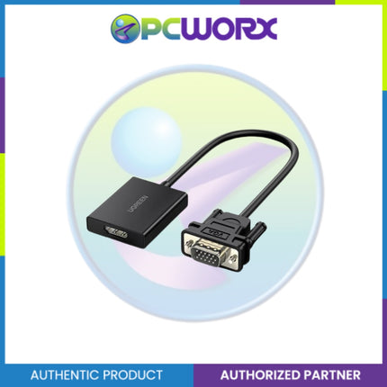 UGREEN CM513/50945 VGA(M)-HDMI(F) BK