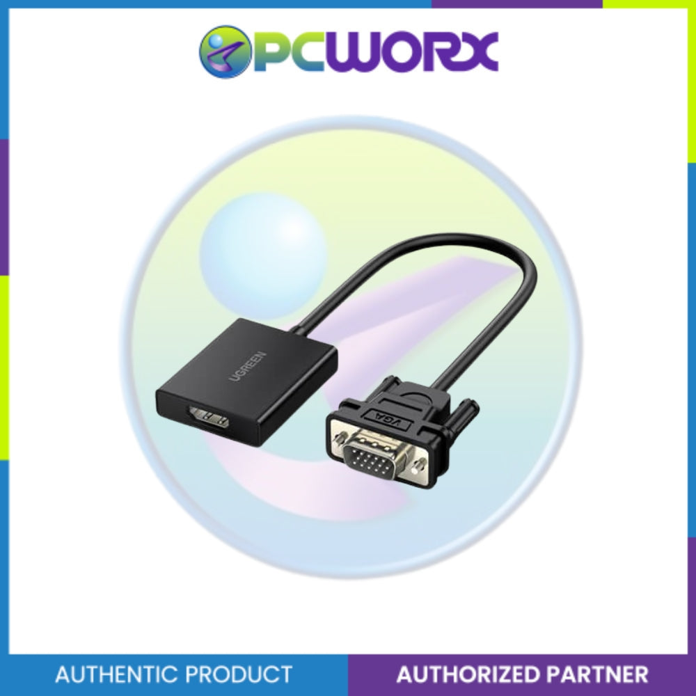 UGREEN CM513/50945 VGA(M)-HDMI(F) BK