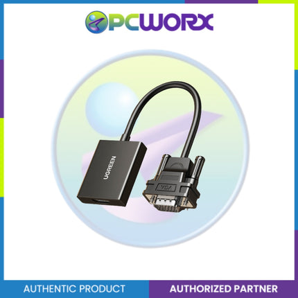 UGREEN CM513/50945 VGA(M)-HDMI(F) BK