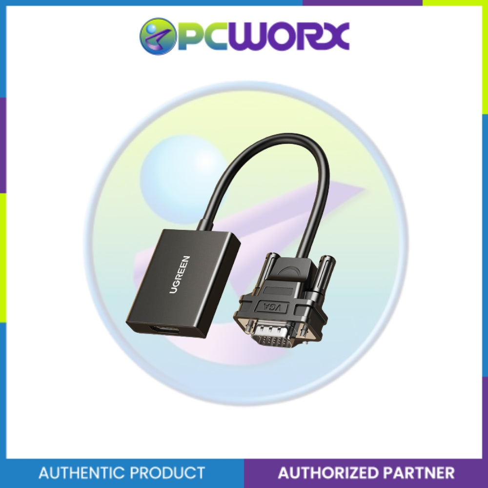 UGREEN CM513/50945 VGA(M)-HDMI(F) BK
