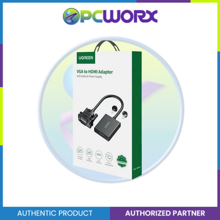 UGREEN CM513/50945 VGA(M)-HDMI(F) BK