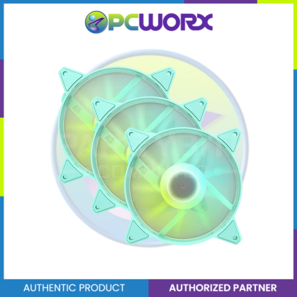 Darkflash C6 3in1 Fan Aurora Spectrum RGB Neo Mint