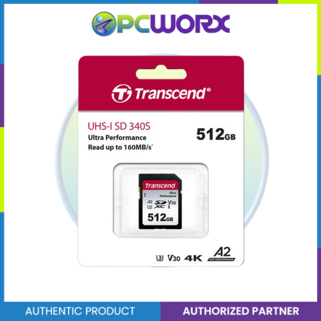 Transcend TS512GSDC340S 512GB 340S UHS-I U3 A2 SDXC Card