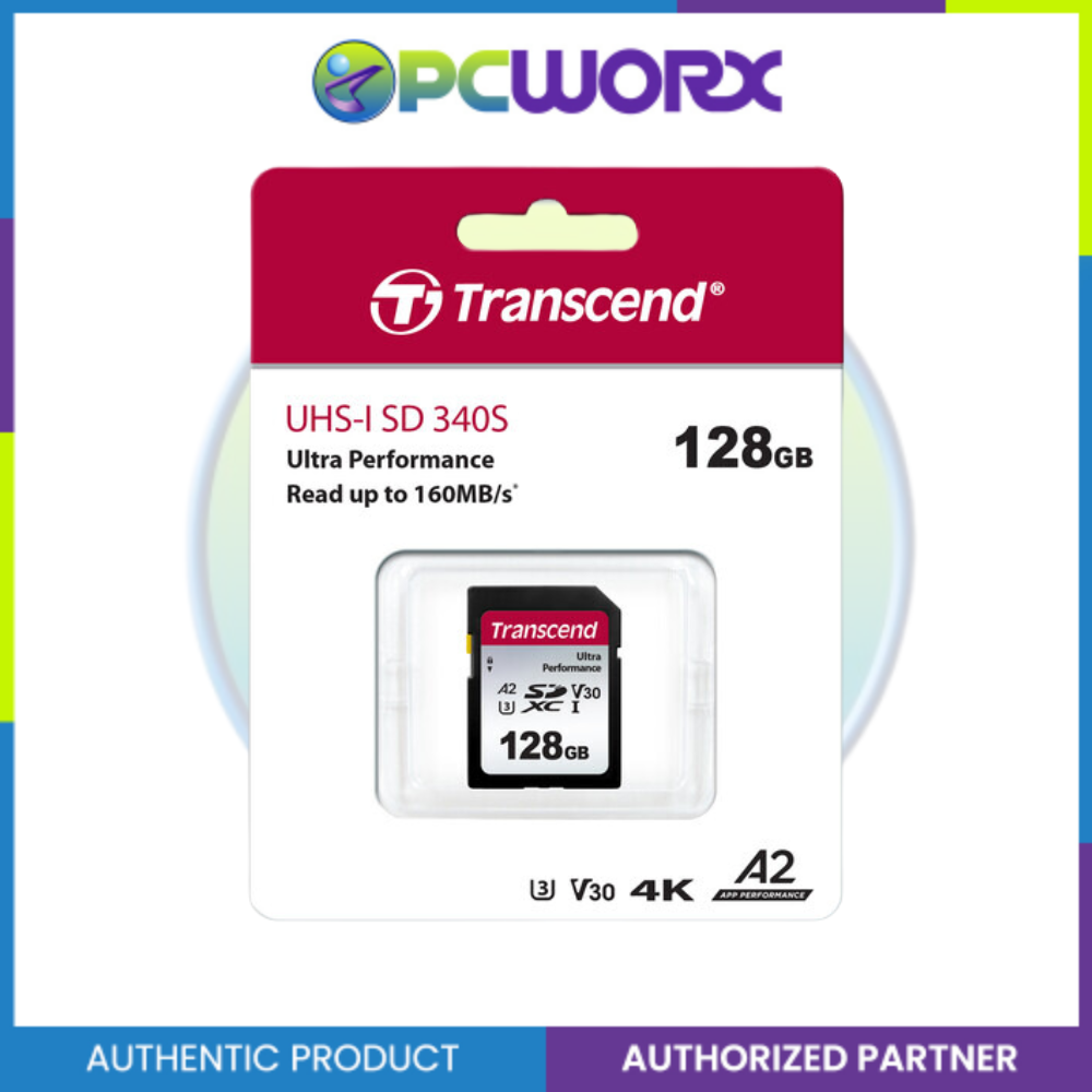 Transcend TS128GSDC340S 128GB 340S UHS-I U3 A2 SDXC Card