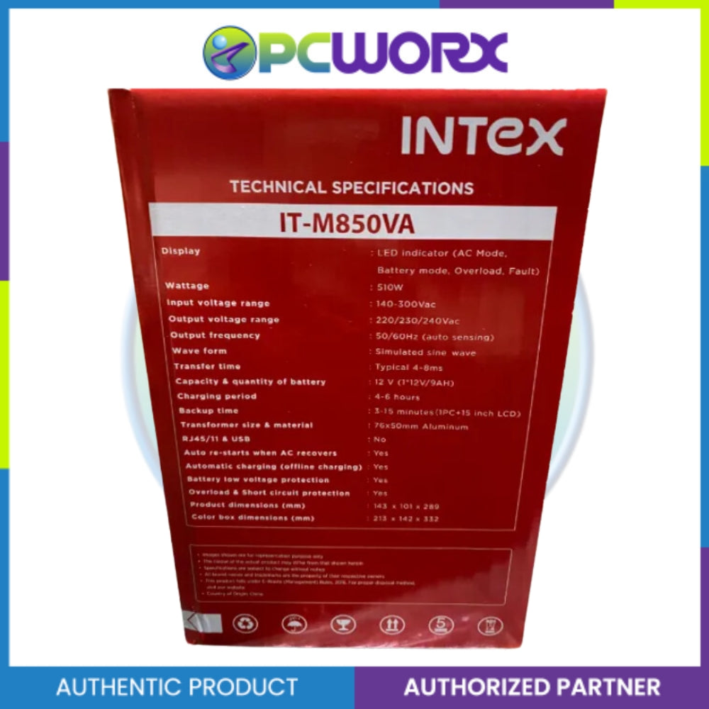 INTEX IT-M850VA 850VA/ 480W UPS