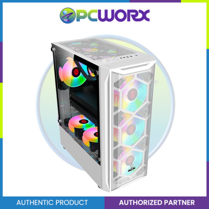 Coolman Aurora w/ 3pcs RGB fan ATX Mid-tower Gaming Case