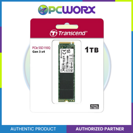 Transcend TS1TMTE110Q 110Q 1TB NVMe M.2 2280 SSD Drive
