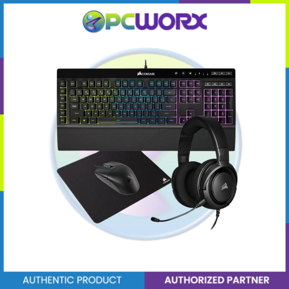 Corsair CS-CH-9226A65-NA [K55 RGB PRO, HS50 PRO, HARPOON RGB PRO, MM100]  4-in-1