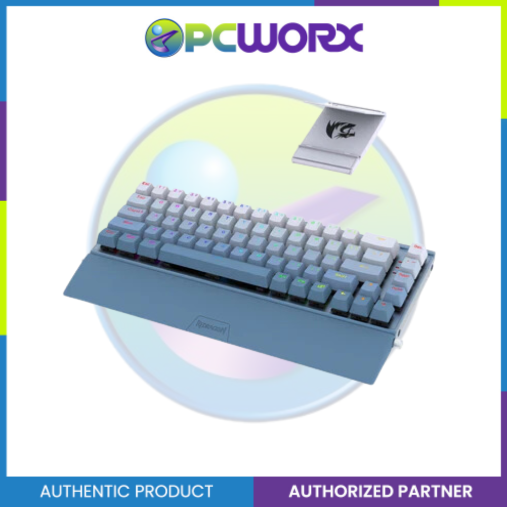 Redragon K641B-BW-RGB Shaco Mechanical Keyboard Blue White – PCWORX