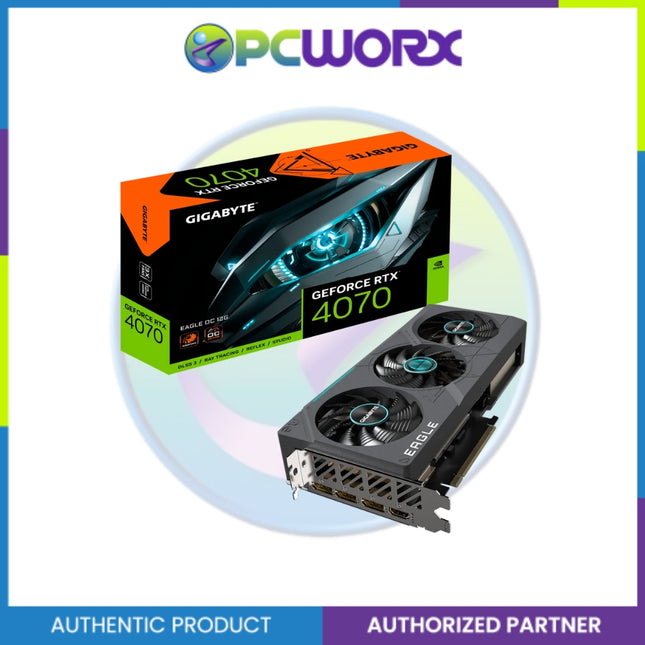 GIGABYTE NVIDIA® GeForce RTX™ 4070 EAGLE OC 12GB GDDR6X PCIe Graphics Card with DisplayPort / HDMI