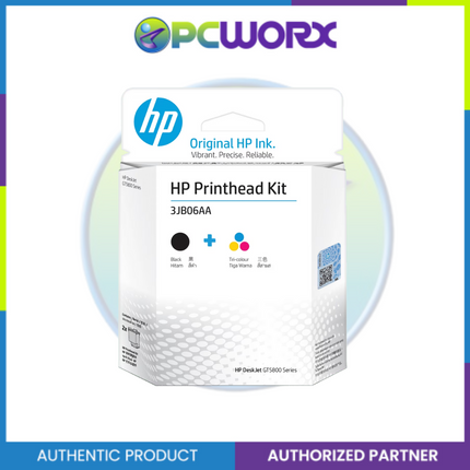 HP 3JB06AA GT51/52 Blk/Clr Printhead Combo 2-Pk