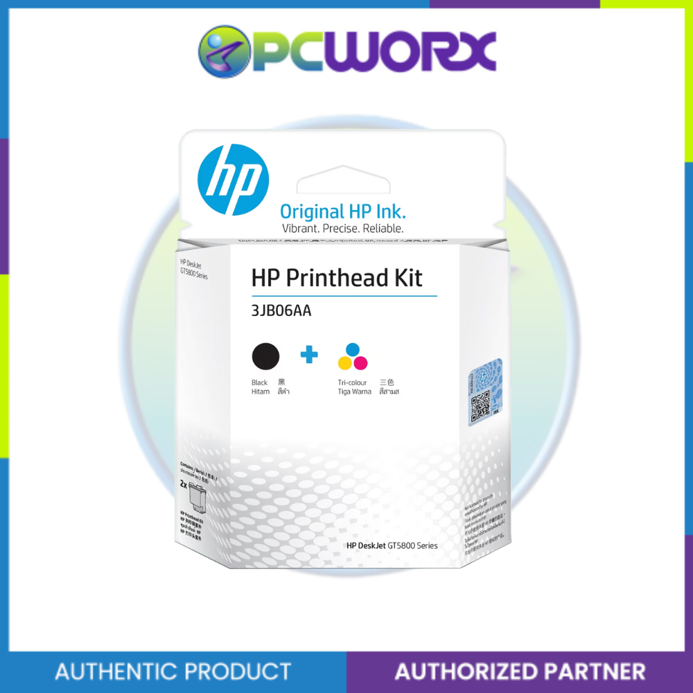 HP 3JB06AA GT51/52 Blk/Clr Printhead Combo 2-Pk