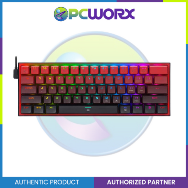 Redragon K617GBR FIZZ RGB Gradient Black Red Blue Switch
