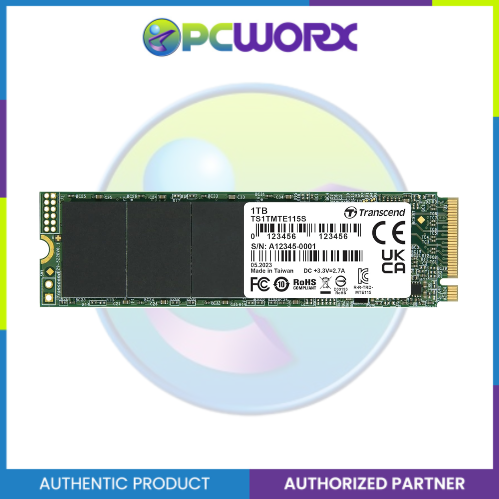 Transcend TS1TMTE115S 1TB M.2 2280 NVMe TLC DRAM-less SSD