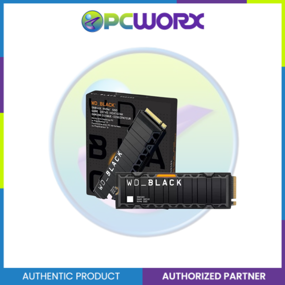 Western Digital WDS100T2XHE-00BCA0 1TB NVME M.2 PCIE GEN4 SSD W/ HEATSINK BLACK