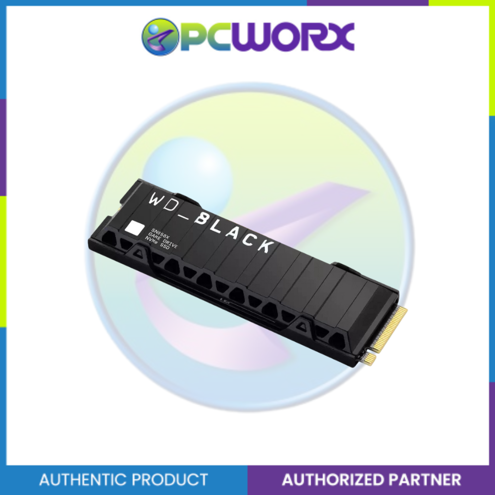 Western Digital WDS100T2XHE-00BCA0 1TB NVME M.2 PCIE GEN4 SSD W/ HEATSINK BLACK