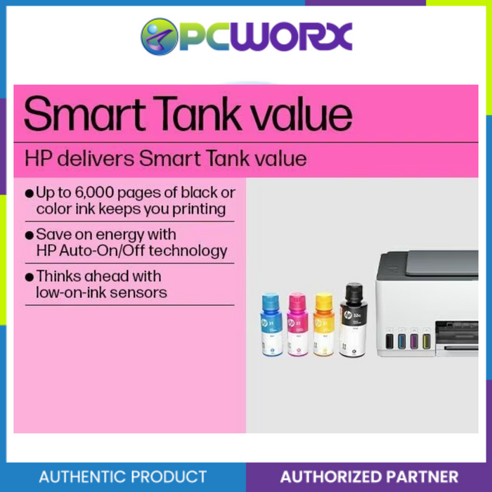 HP Smart Tank 520 3 in 1 Printer PN# 1F3W2A