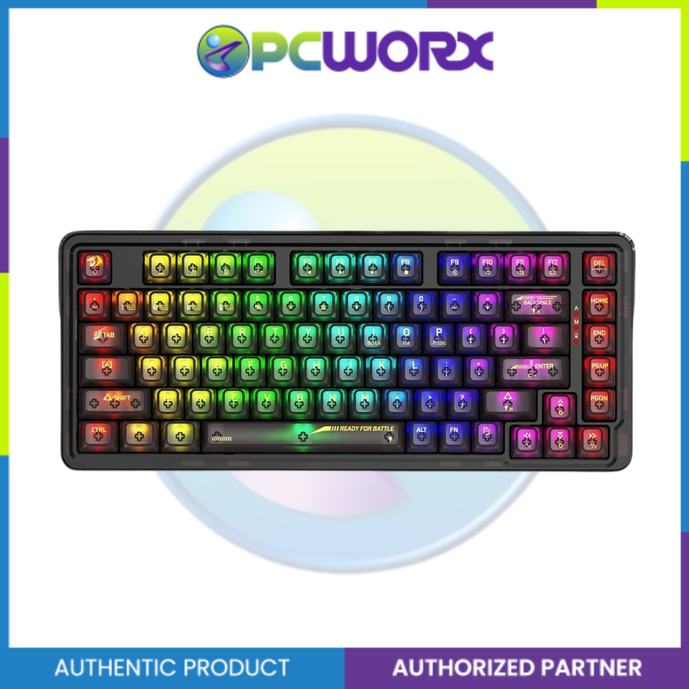 Redragon K649CTB RGB ELF PRO Mechanical Keyboard Crystal Black