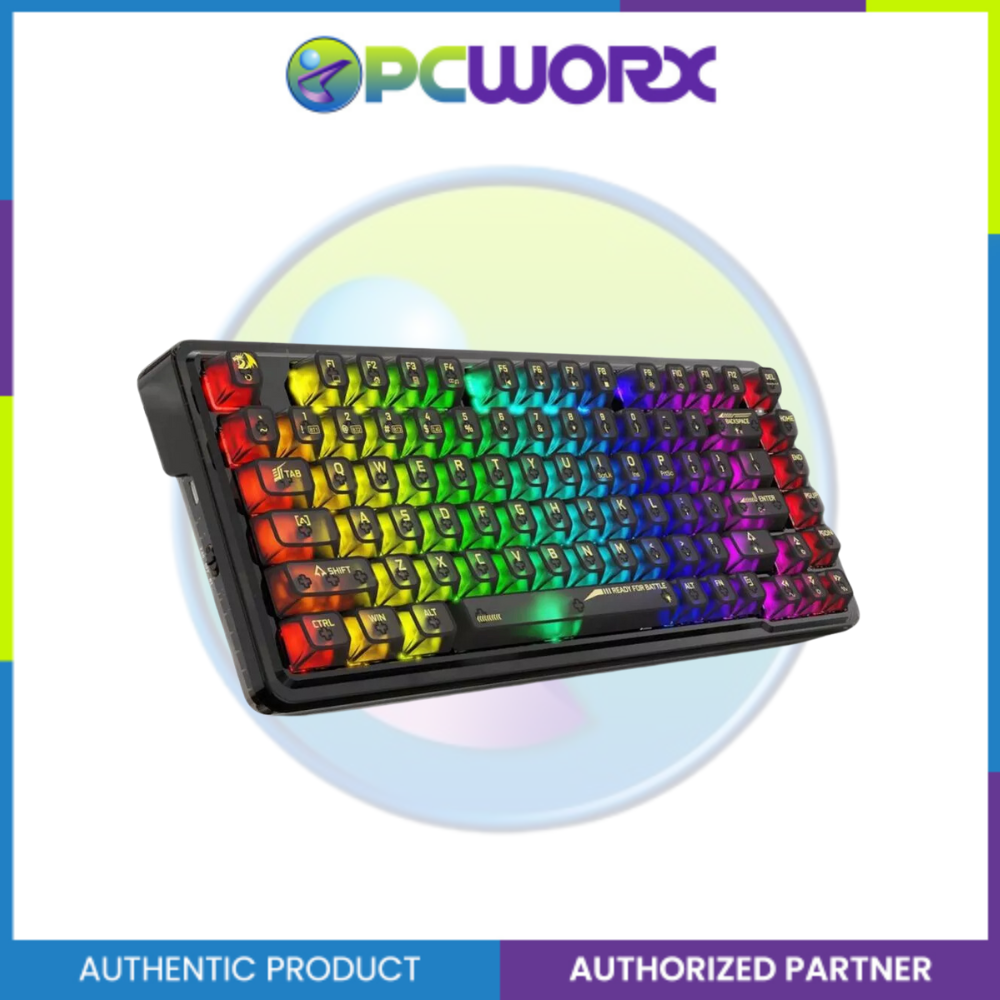 Redragon K649CTB RGB ELF PRO Mechanical Keyboard Crystal Black
