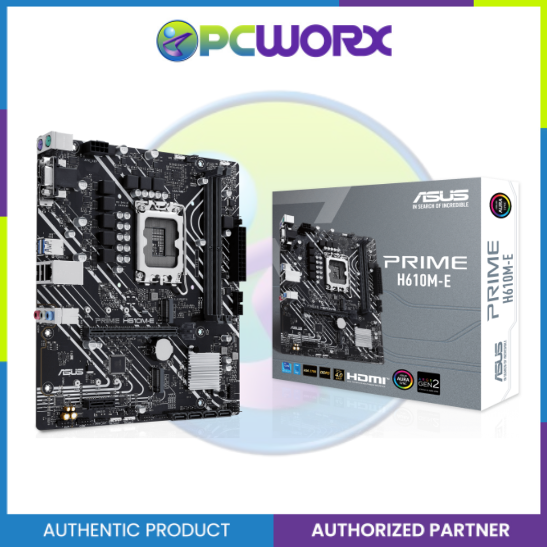 Asus Prime H610M-E LGA1700 DDR4 mATX Motherboard – PCWORX