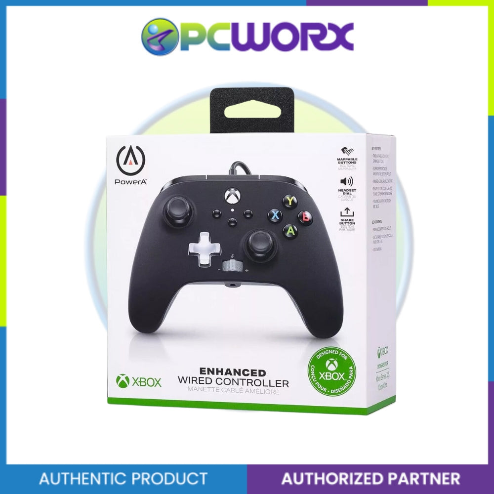 PowerA XBOX 1516953-02 Enwired Controller Black Inline