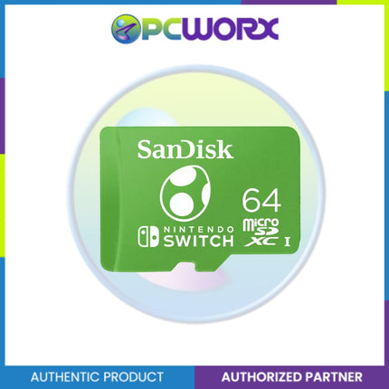 Sandisk SDSQXAO-064G-GN3ZN 64GB Nintendo Cobranded MicroSDHC 100MB/S R,90MB/S