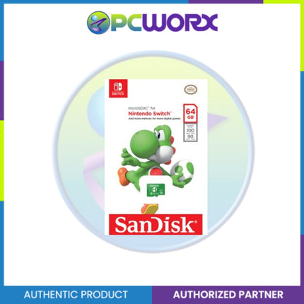 Sandisk SDSQXAO-064G-GN3ZN 64GB Nintendo Cobranded MicroSDHC 100MB/S R,90MB/S
