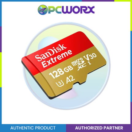 Sandisk SDSQXAA-128G-GN6AA 128GB Extreme MicroSDXC V30 C10 UHS-1