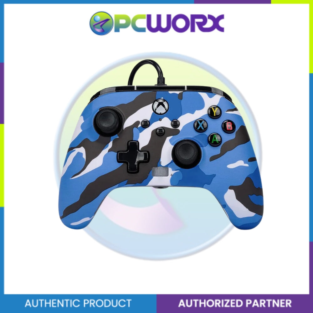 PowerA XBOX 1525941-01 ENWIRED Controller BLUE CAMO