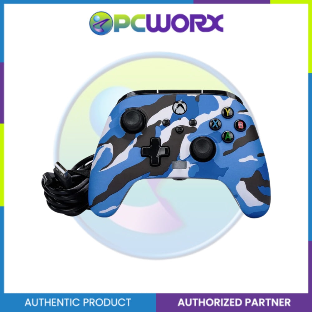 PowerA XBOX 1525941-01 ENWIRED Controller BLUE CAMO